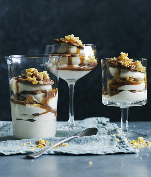 Gember-karamel triffles met Baileys