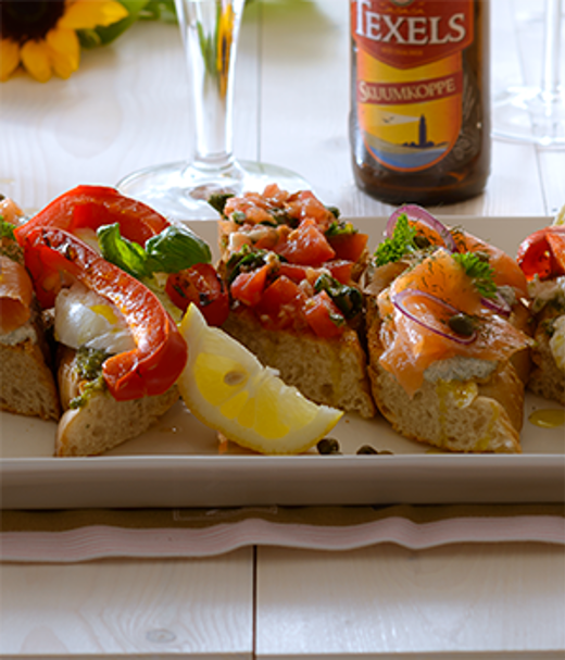 Zomerse crostini’s en bruschetta 