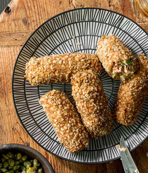 Salmon sausages zalmworstjes