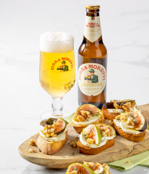 Bruschetta met geitenkaas en vijg 