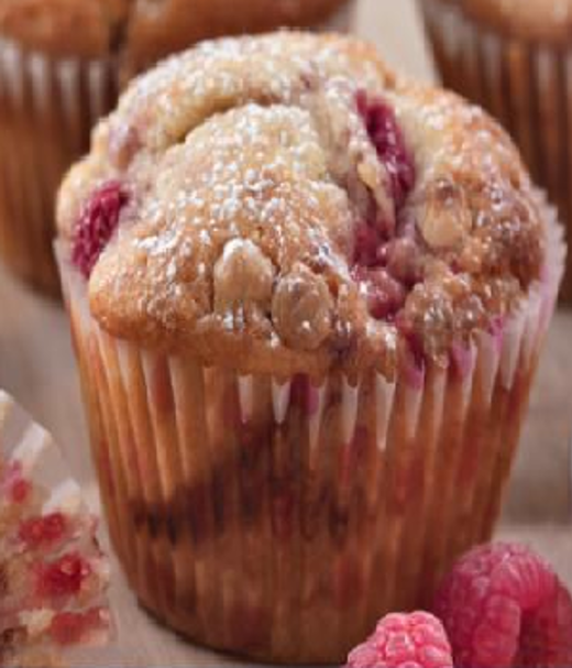 Cupcakes met witte chocolade en frambozen