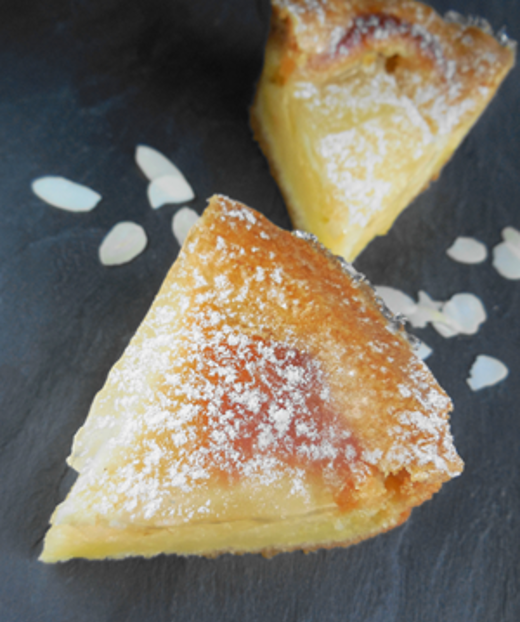 Perentaart met amandelen