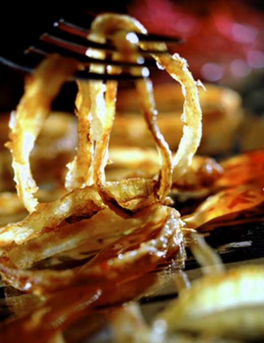 Gefrituurde uienringen 