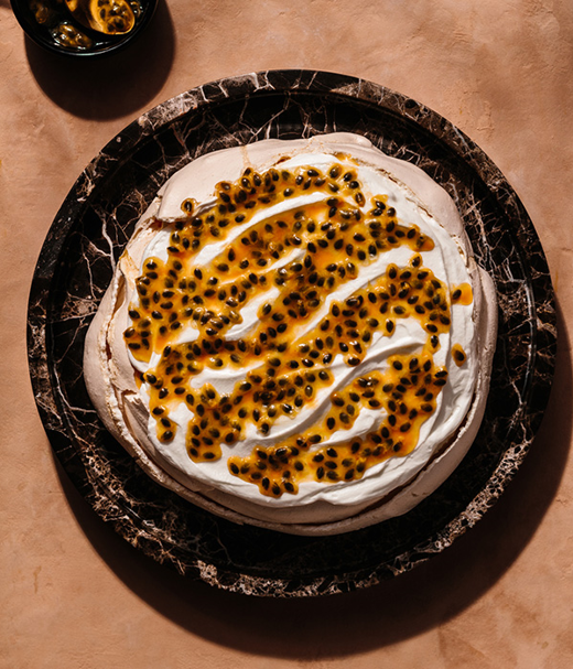 Tropische passiepavlova 