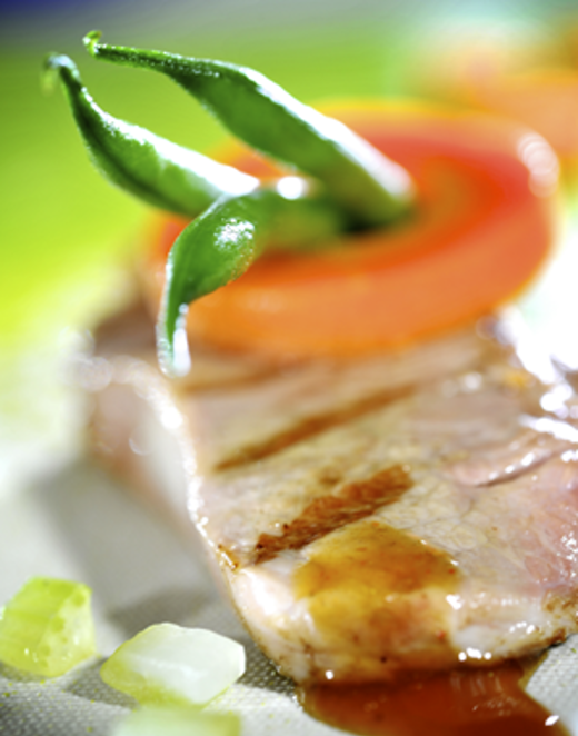 Lamskoteletjes met sperzieboontjes en wortelen